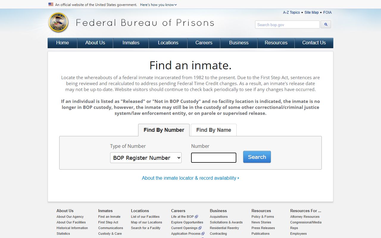 Harris County inmate records Federal Bureau of Prisons inmate locator
